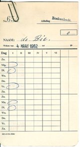 Beeldvergroting: ?...ik bekeek de door mij geklokte tijden eens nauwkeurig...?