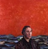 Beeldvergroting: Harold Pinter (olieverfschilderij, Justin Mortimer, 1992)